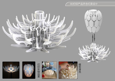 3D打印燈具之開合燈 奔跑的象先生的創意設計之旅