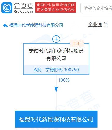 寧德時代再成立新能源科技公司，經(jīng)營范圍涵蓋電池制造與新興能源技術(shù)研發(fā)